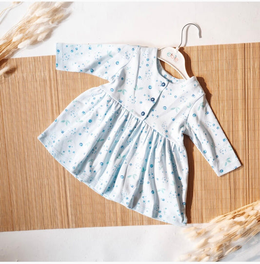 Blueberry Baby-Kleid Hellblau mit Knöpfen