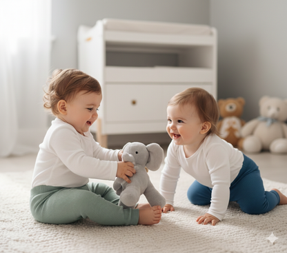 Gerippte Baby-Leggings in 3 Farben